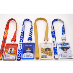 pvc id card with aluminium holder and 16 mm multicolored lanyard lace dori 500x500 1