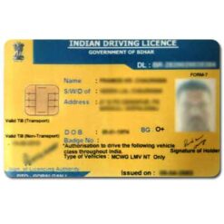 PVC DL ( Driving License )Print with Driving License number