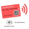 NFC smart PVC business card