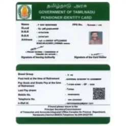 Tamilnadu Government Pensioner’s ID card