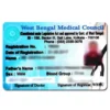 West Bengal Medical Council PVC ID Card