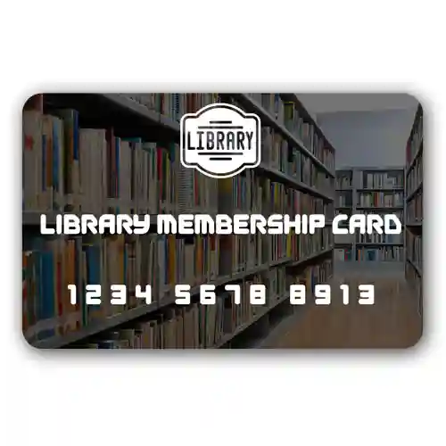 Library membership card