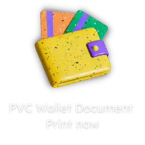 pvc wallet document