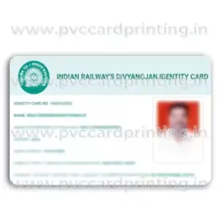 indian railway divyangjan card pvc printing service