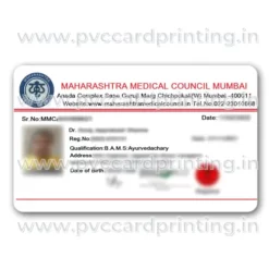 maharashtra medical council id card printing service