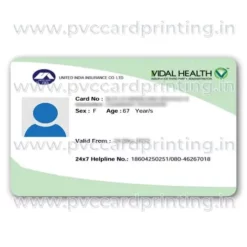 vidal health insurance card pvc print