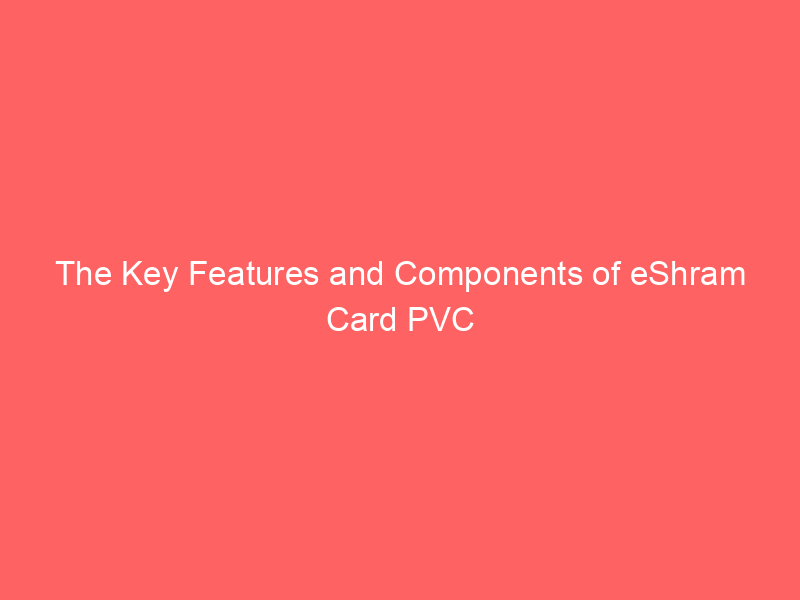 The Key Features and Components of eShram Card PVC