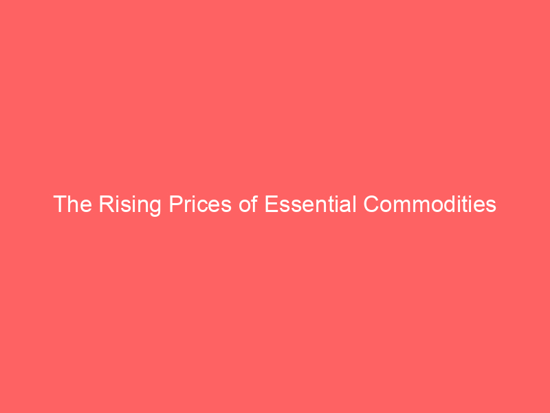 The Rising Prices of Essential Commodities