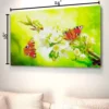 butterfly spring with blossoming tree wall decor photo priniting