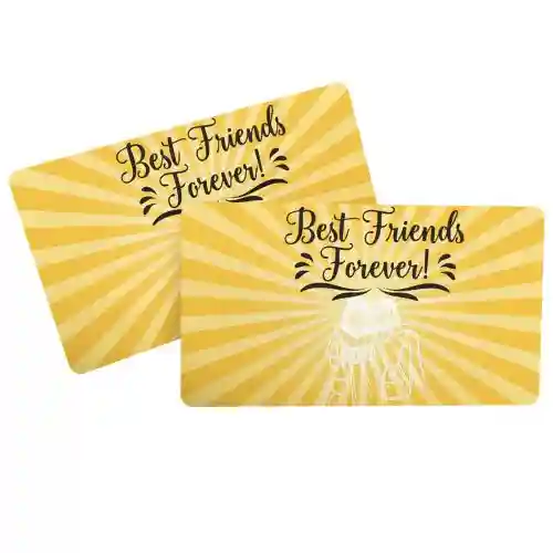 forever best friends pvc card printing