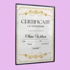 ownersship certificates