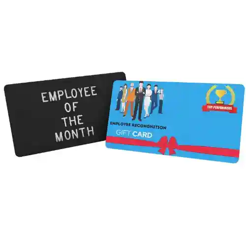 custom pvc employee recognition gift cards – reward and recognize your team