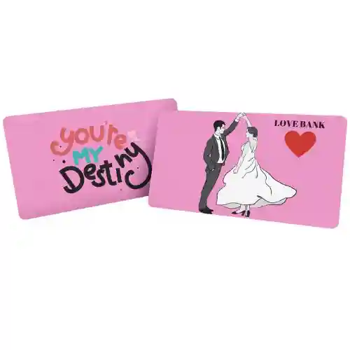 love bank wallet personalized pvc card printing