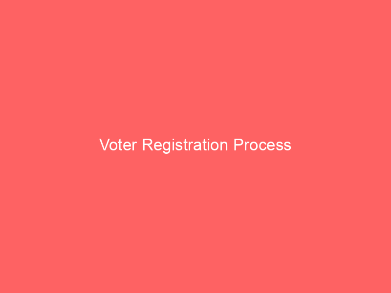 Voter Registration Process