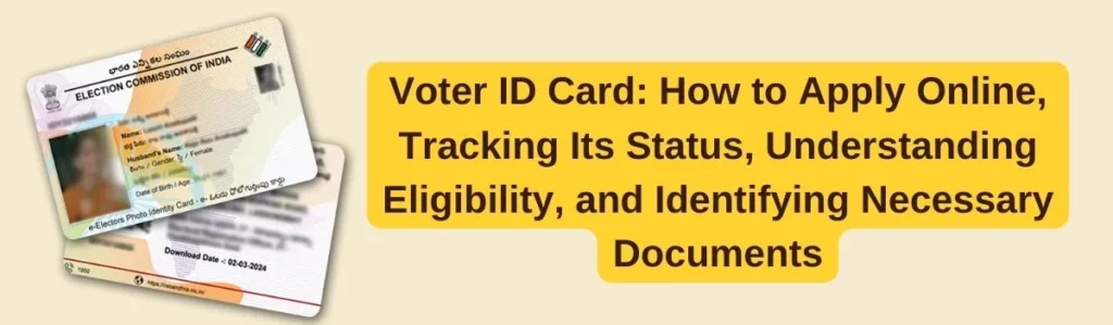 voter id card apply track status update