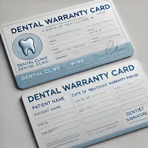 dental warranty card