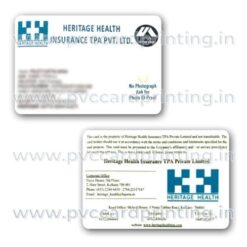 heritage health tpa card pvc print