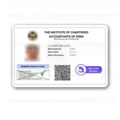 icai student id card pvc print