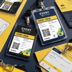 event crew id card print