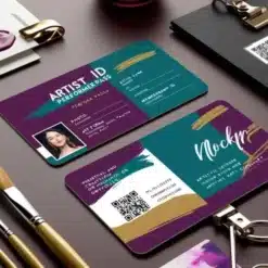 pvc artist id card