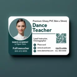dance teacher id badge
