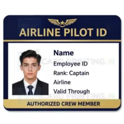 airline pilot id card