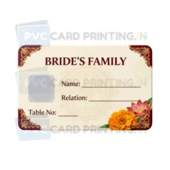 brides family card