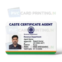 caste certificate agent card