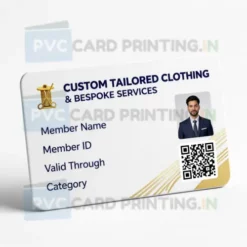custom tailored clothing and bespoke services membership card