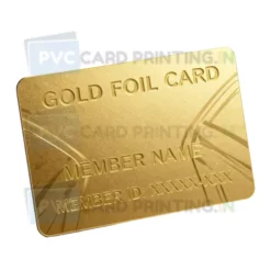 gold foil pvc card