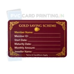 gold saving scheme card