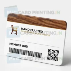 handcrafted furniture and home decor id card