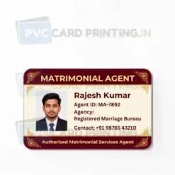 matrimonial agent card