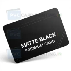 matte black pvc card