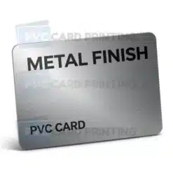 metal finish pvc card