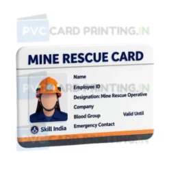 mine rescue card