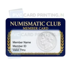 numismatic club card