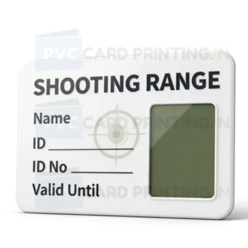 shooting range card
