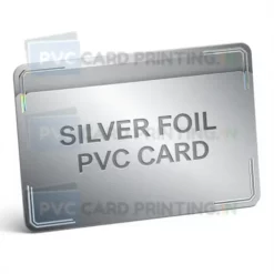 silver foil pvc card