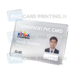 transparent pvc card