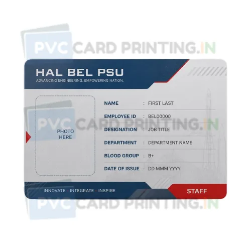 HAL BEL PSU Staff ID Card PVC