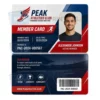 athletics club member card pvc