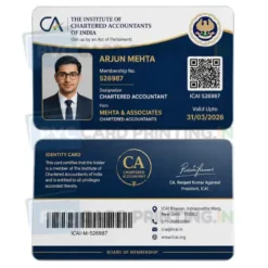 ca chartered accountant id card pvc (1)