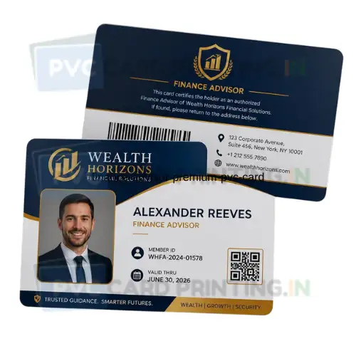 finance advisor premium pvc card