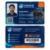 flood relief volunteer card pvc