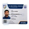 football coach aiff certified card pvc