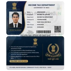 income tax officer id card pvc