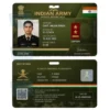 indian army officer id card pvc
