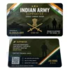 indian army supporter fan card pvc