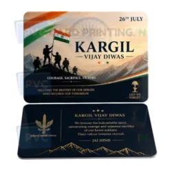 kargil vijay diwas commemorative pvc card